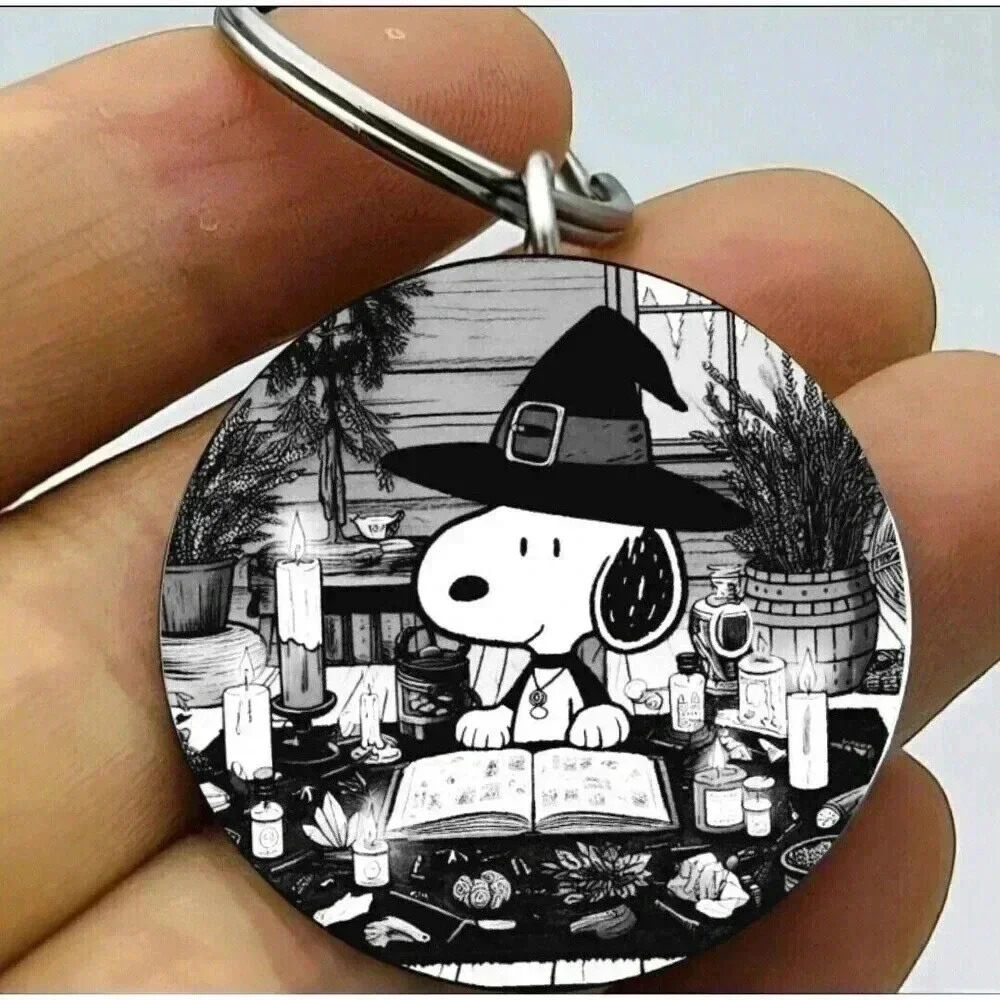 Snoopy Study Reading Book Hot Cute Keychain